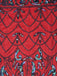 BLAU 1920ER VINTAGE FRANSEN FLAPPER KLEID