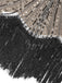HELLGRAU 1920ER PAILLETTEN FRANSEN FLAPPER KLEID