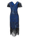 SCHWARZ 1920ER VINTAGE FRANSEN FLAPPER KLEID