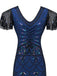 SCHWARZ 1920ER VINTAGE FRANSEN FLAPPER KLEID