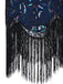 BLAU 1920ER VINTAGE FRANSEN FLAPPER KLEID