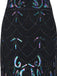 BLAU 1920ER VINTAGE FRANSEN FLAPPER KLEID