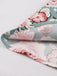 1950ER BLUMEN KURZ ÄRMEL V-AUSSCHNITT SWING KLEID