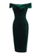 WEINROT SCHULTERFREI PENCIL KLEID