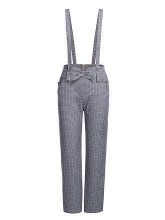GRAU VINTAGE PLAID JUMPSUIT