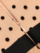 NACKT PLOKA DOT GÜRTEL SPAGHETTI SWING KLEID