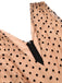 SCHWARZ POLKA DOT PATCHWORK JUMPSUIT