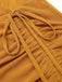 Dunkelgrün 1930er Rüsche Schnürschuh Fischschwanz Kleid