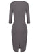 1960ER VINTAGE GRAU PENCIL KLEID