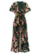 [Übergröße] Grün 1930er Samt Vintage Jumpsuit