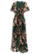 [Übergröße] Grün 1930er Samt Vintage Jumpsuit