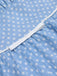 Himmelblau 1950er Tupfen Trägern Swing Kleid