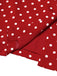 1960ER ROTE PUNKTE BLEISTIFTKLEID MIT V-AUSSCHNITT