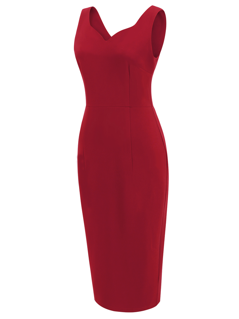 FESTES BLEISTIFTKLEID MIT HERZKRAGEN
