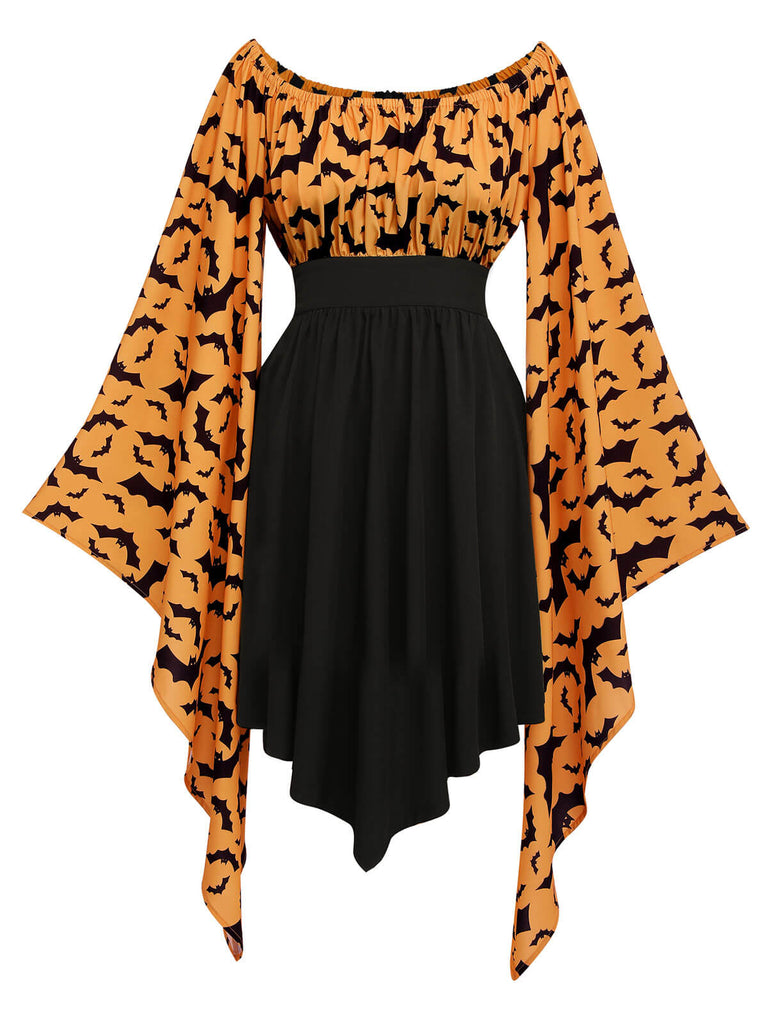 HALLOWEEN GOTHIC BAT EMPIRE TAILLENKLEID