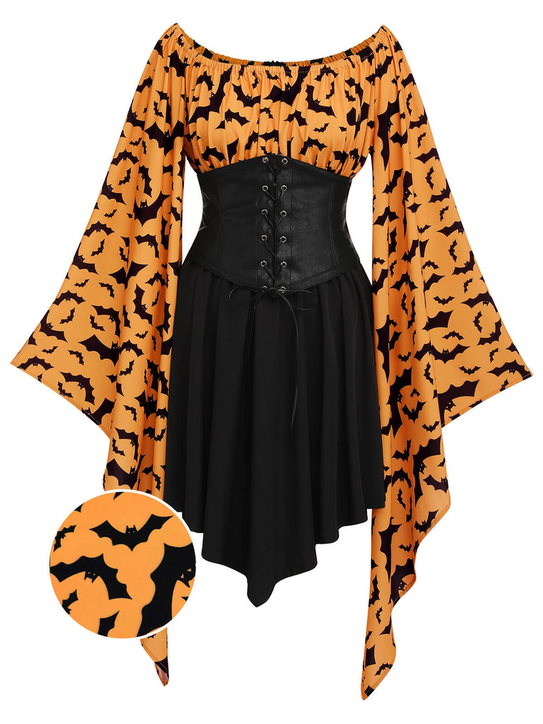 HALLOWEEN GOTHIC BAT EMPIRE TAILLENKLEID
