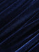 1960er Blaues 3D-Schmetterlingssamt Bleistiftkleid
