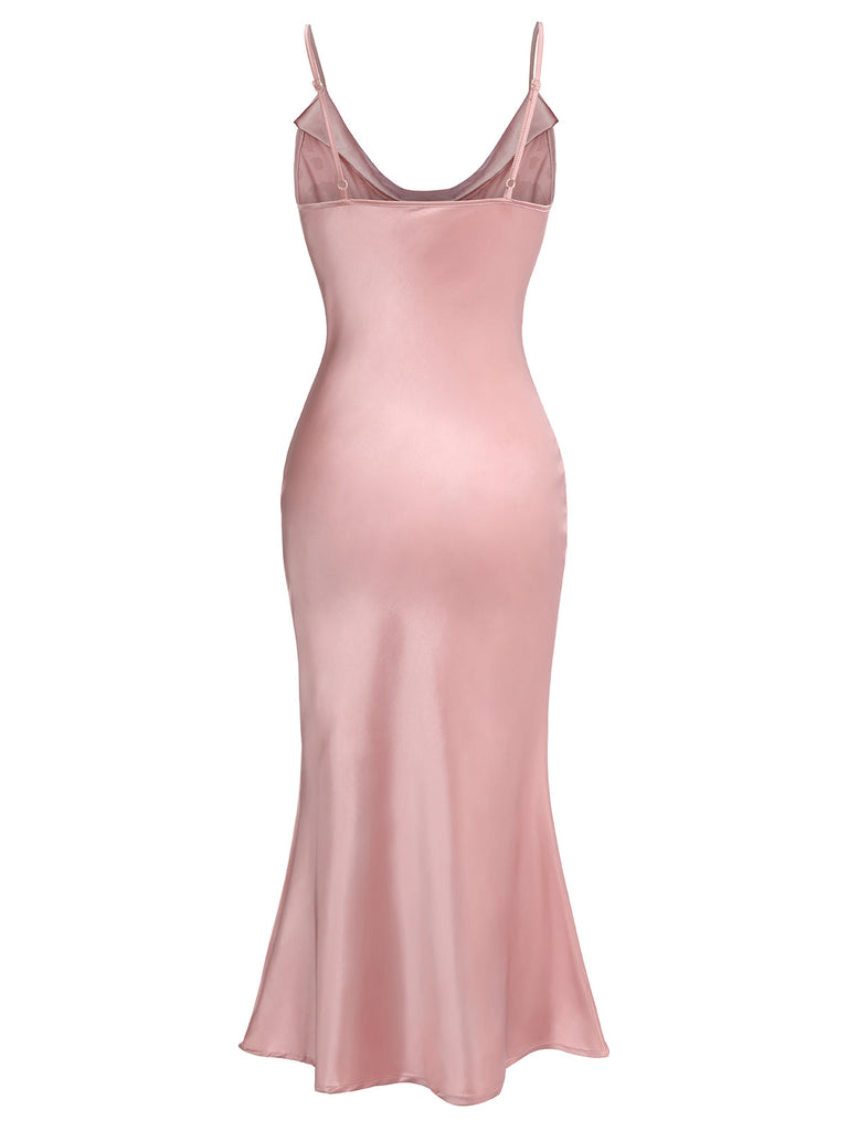 Rosa 1930er Halloween Blut Fischschwanz Kleid