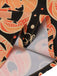 Orange 1950er Halloween Kürbis Swing Kleid