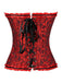 Schwarz Steampunk Gothic Spitze Überbrust Korsett