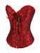 Schwarz Steampunk Gothic Spitze Überbrust Korsett