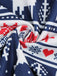 1950er V-Ausschnitt Patchwork Weihnachts  Kleid