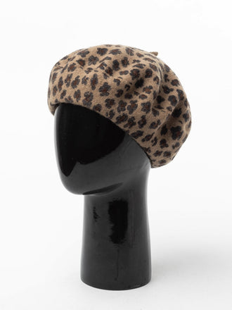 RETRO LEOPARD WOLLE BARETS