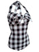 VINTAGE NECKHOLDER PLAID BOW BADEANZUG