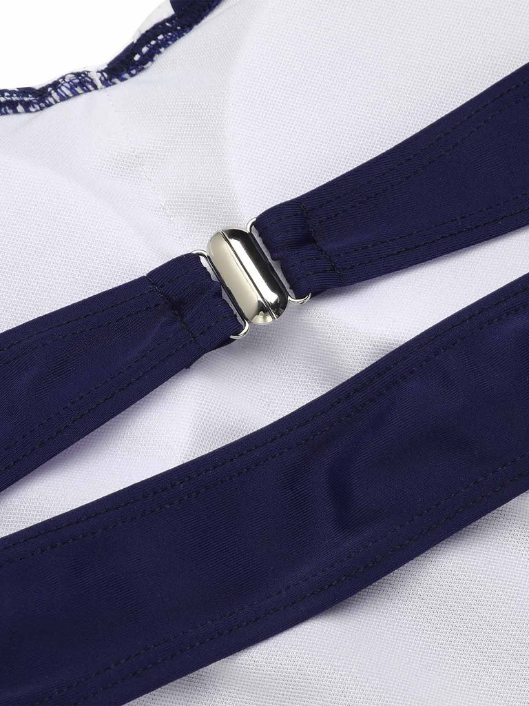 MARINEBLAUER HALFTER EINTEILER BADEANZUG