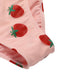 Rosa 1950er Strawberry Schnürung Halter Badeanzug
