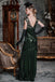 GRÜN 1920ER  MAXI FLAPPER KLEID MIT PAILLETTEN