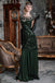 GRÜN 1920ER  MAXI FLAPPER KLEID MIT PAILLETTEN