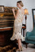 APRIKOSE 1920ER PAILLETTEN FRANSEN FLAPPER KLEID MIT PERLEN