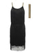 SCHWARZ 1920ER FRINGE GROßE GATSBY KLEID MIT GüRTEL