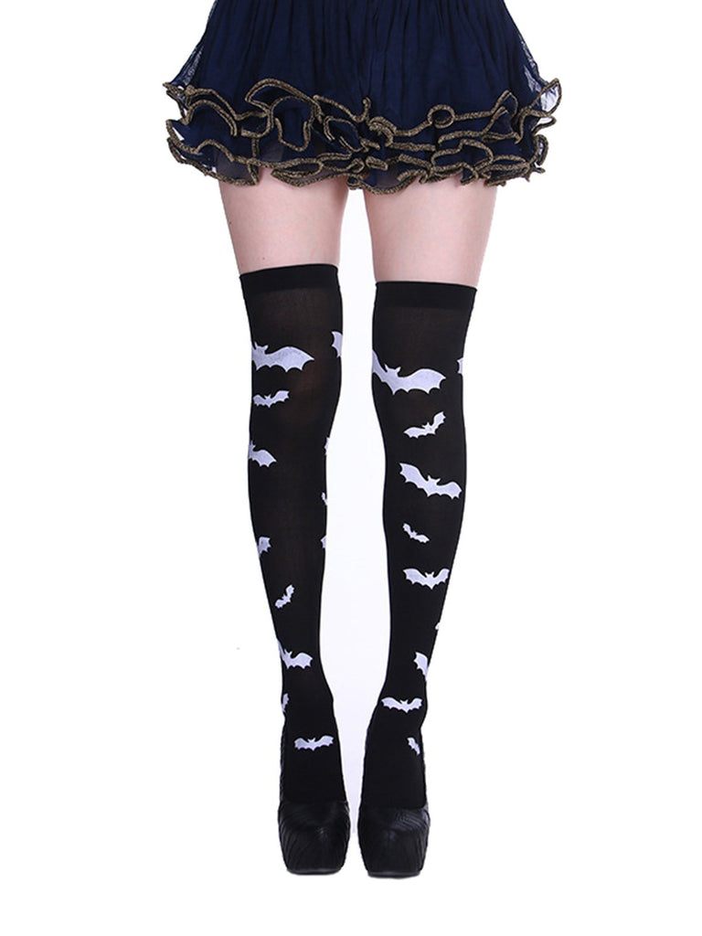 HALLOWEEN ALL SAINTS LANGE FLEDERMAUS SOCKEN STRÜMPFE